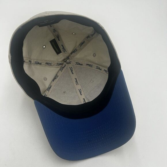 Titleist Tour Pro V1 Mens White Golf Fitted Hat Cap Mesh A-Flex Cap - Picture 4 of 6